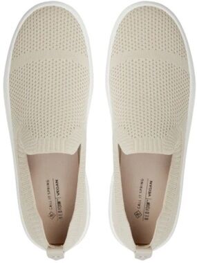 Call It Spring Luckee Knit Shoe Cream Beige Size 7
